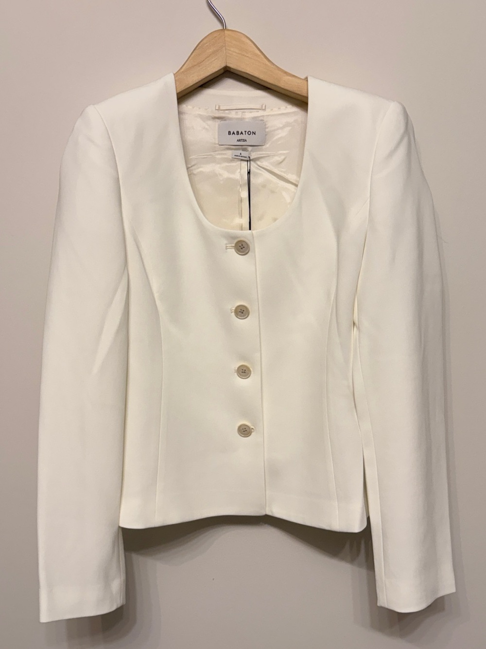 Aritzia Babaton birch elm crepe blazer sz 6 new
